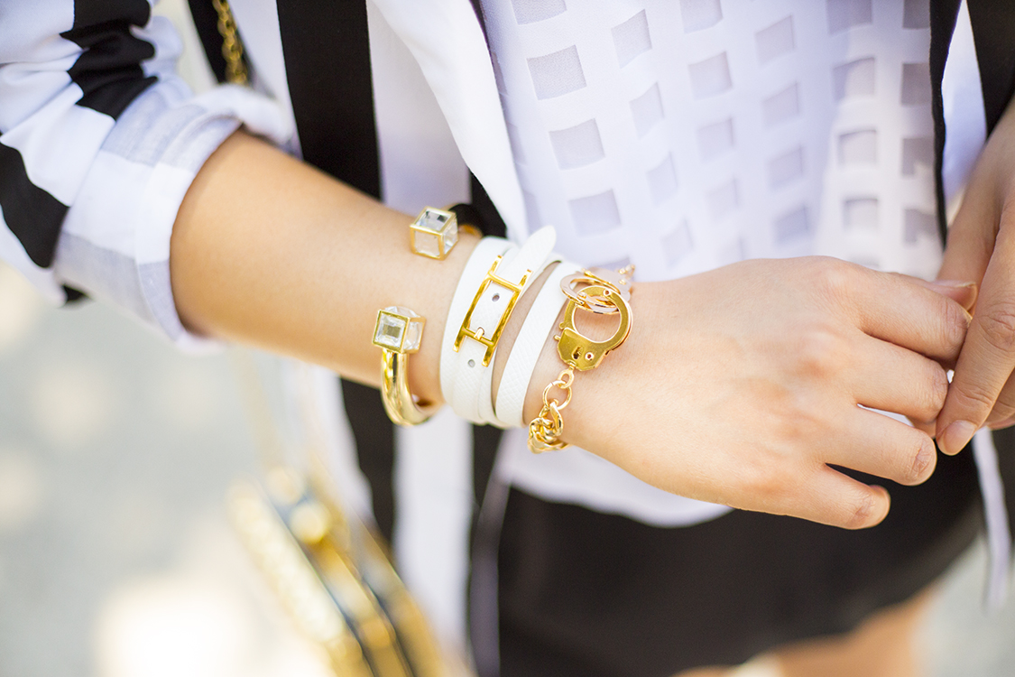... Bracelet courtesy of ShopLately | Hermes White Leather Wrap Bracelet
